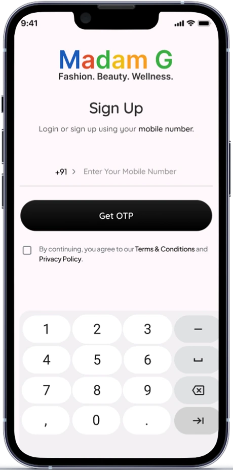 social app welcome page
