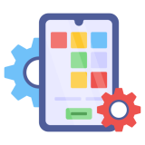 Icon for mobile and web app development phase
