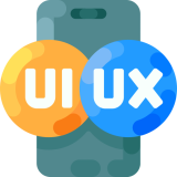 Icon for UI/UX design and wireframing