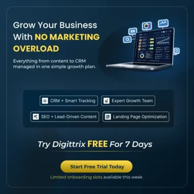 Digittrix SEO free trial banner