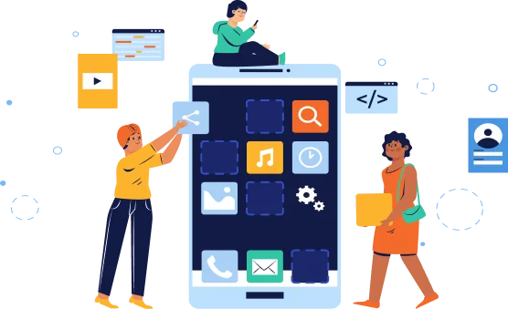 Classified marketplace mobile app with listing and seller interfaces
