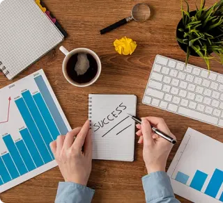 Business planning workspace for a grocery application project