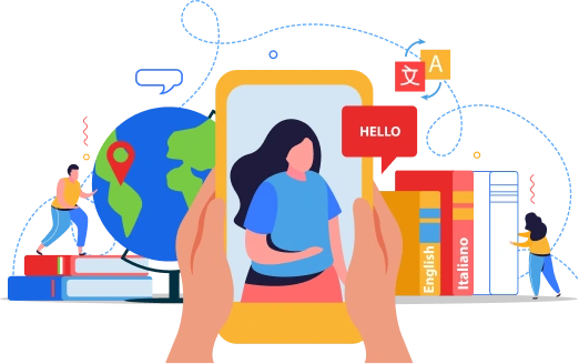 On-demand app development banner showing a mobile service marketplace experience