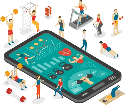 On-demand app development banner showing a mobile service marketplace experience
