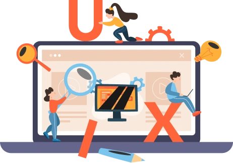 On-demand app development banner showing a mobile service marketplace experience