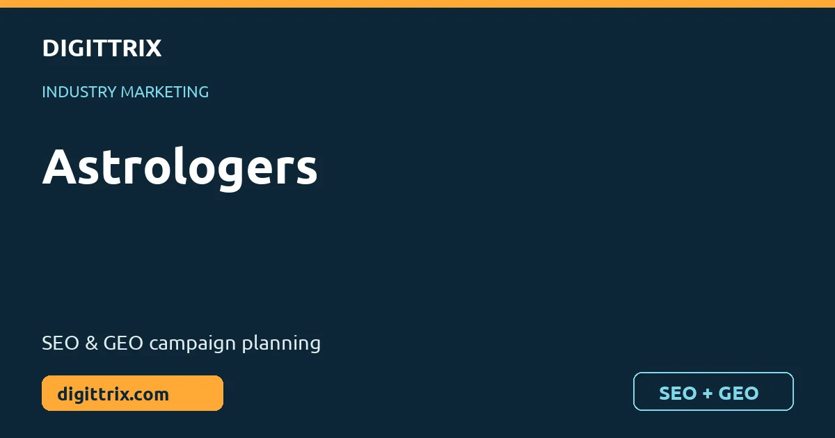 Astrologers SEO and GEO marketing by Digittrix