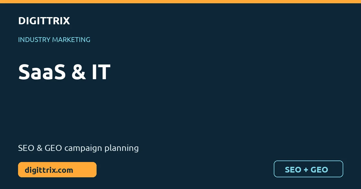 SaaS & IT SEO and GEO marketing by Digittrix