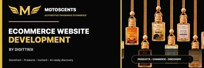 Motoscents ecommerce case study cover
