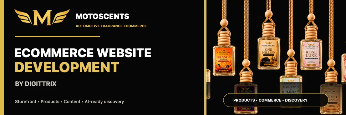 Motoscents Ecommerce Website project preview