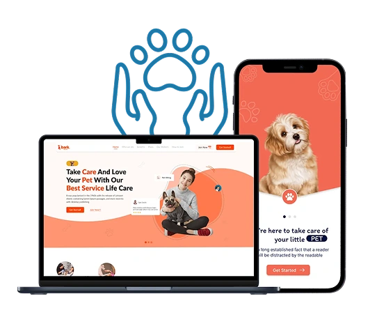 Pet care mobile app experience