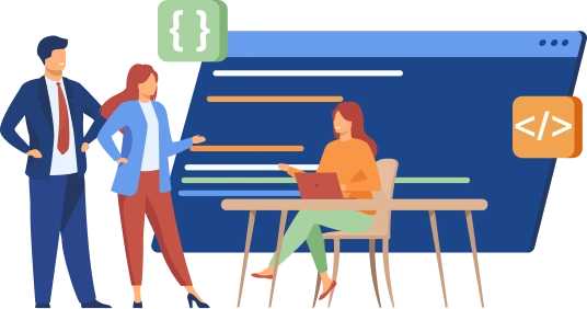 On-demand app development banner showing a mobile service marketplace experience