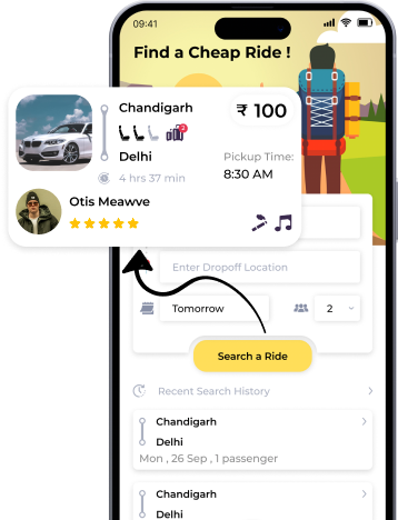 Smooth Ride pickup and destination search with fare comparison