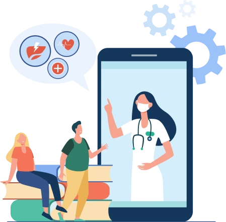 On-demand app development banner showing a mobile service marketplace experience