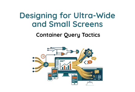 Designing for Ultra-Wide and Small Screens: Container Query Tactics script preview image